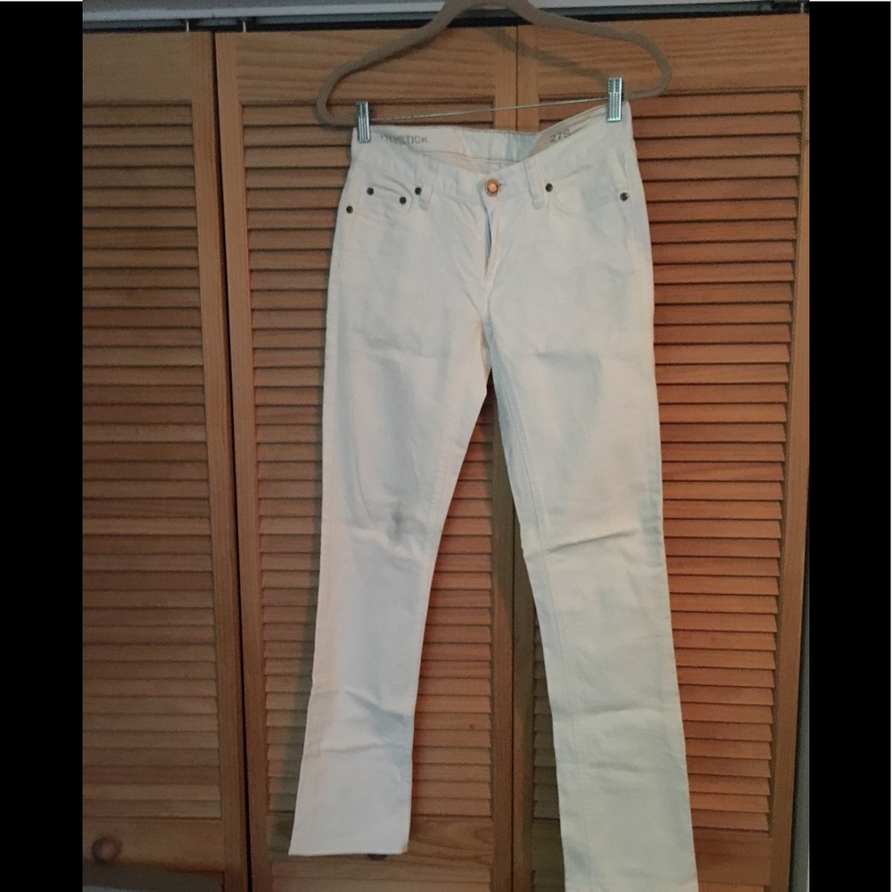 matchstick white jeans